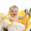 صورة وردة الاستحمام للأطفال حديثي الولادة - أصفر