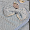 صورة بطانية فيونكة طبقتين فرو وقطيفة من سنافر - لبني