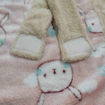 صورة بطانية فيونكة فرو طبقتين من سنافر – بيج