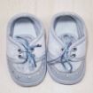 حذاء قطني للأطفال حديثي الولادة – رمادي