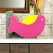 صورة اسفنجة استحمام الأطفال شكل السمكة – بينك×أصفر