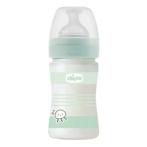 Picture of Chicco well being plastic bottle +0m 150 ml – Green